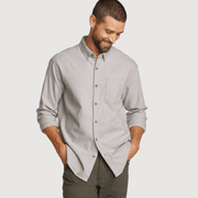 Men's Eddie's Favorite Flannel Classic Fit Shirt - Solid - Gray