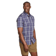 Men's Voyager Flex Short-Sleeve Shirt - Dk Mulberry