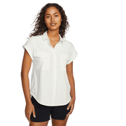 Women's Departure Short-Sleeve Button-Down Shirt - Snow