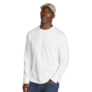 Men's Legend Wash 100% Cotton Long-Sleeve Classic T-Shirt - White