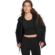 Women's Sandstone Backbone Grid Shell Hoodie - Black