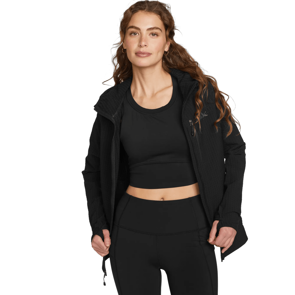 Women's Sandstone Backbone Grid Shell Hoodie