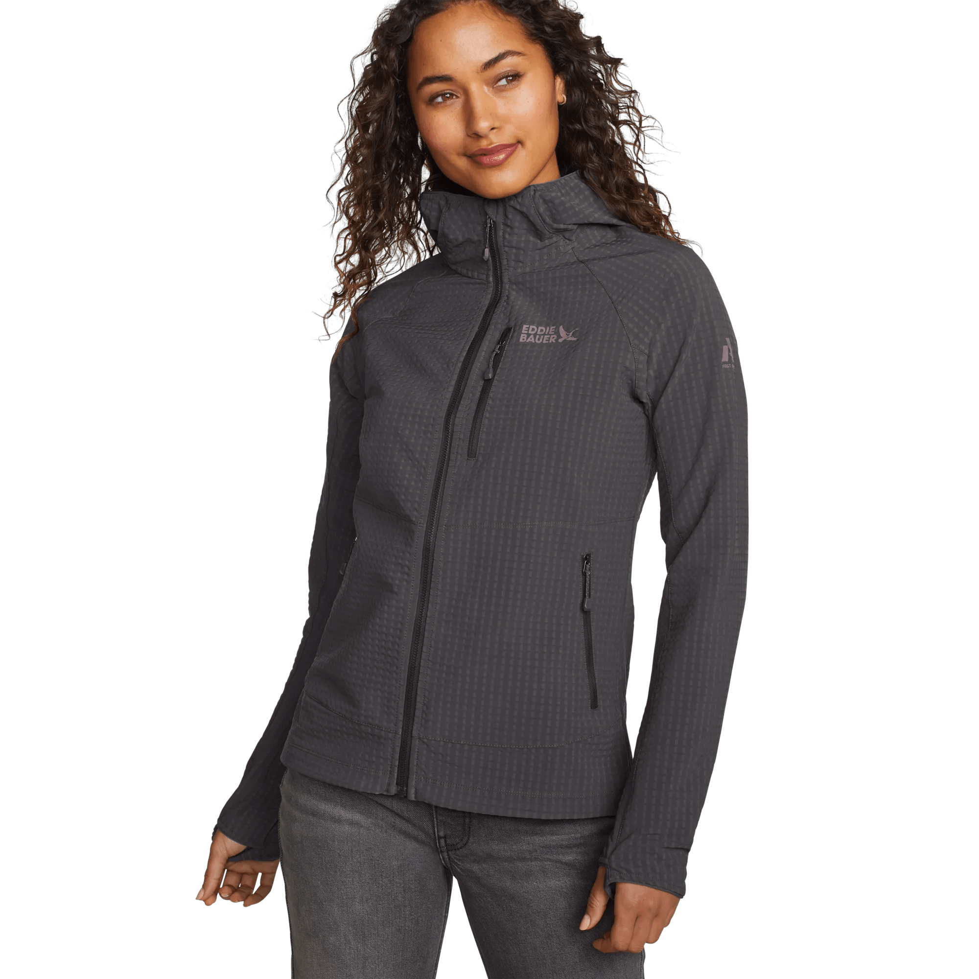 Women's Sandstone Backbone Grid Shell Hoodie