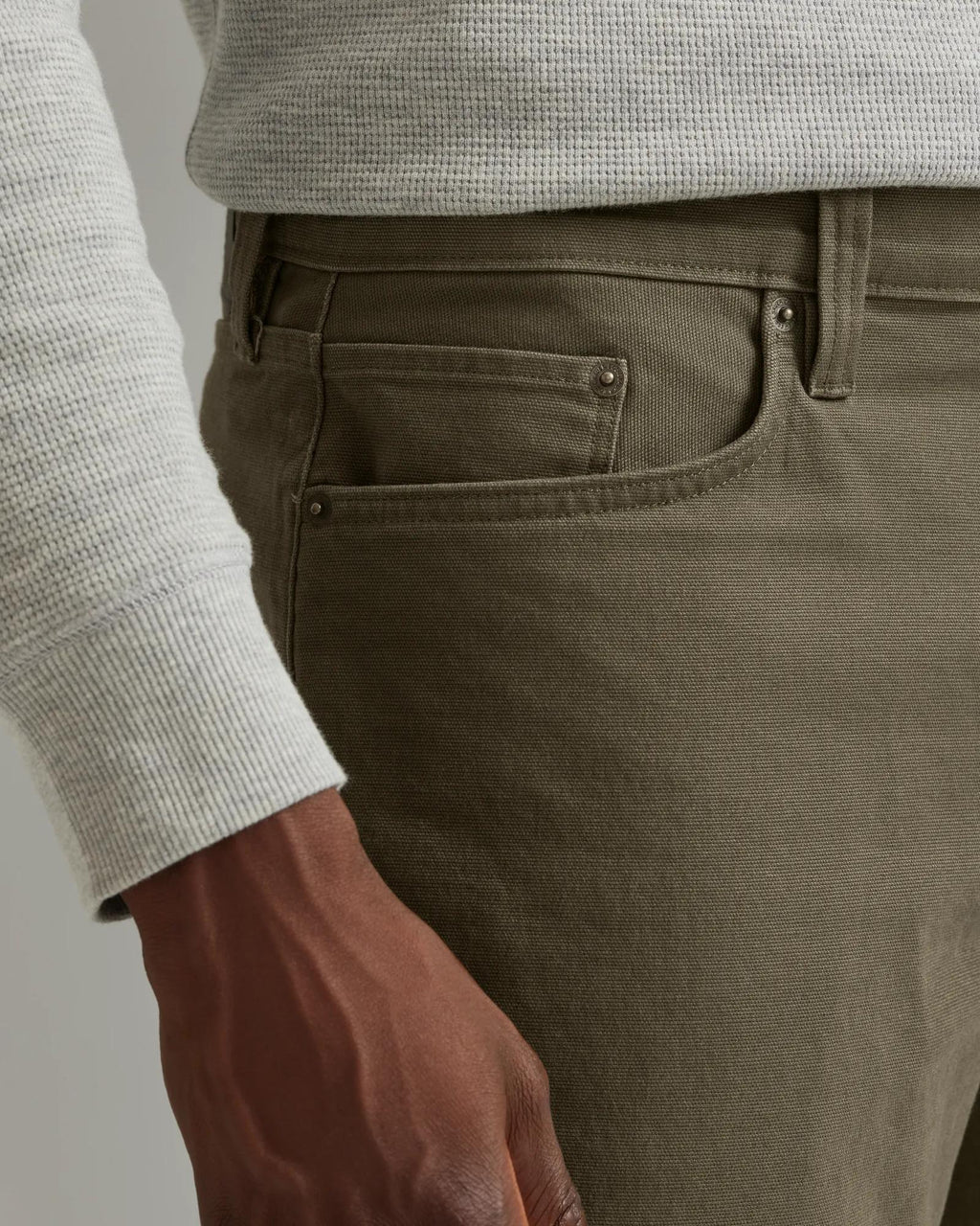 Men's Mountain Flex Classic Fit Canvas 5-Pocket Pants