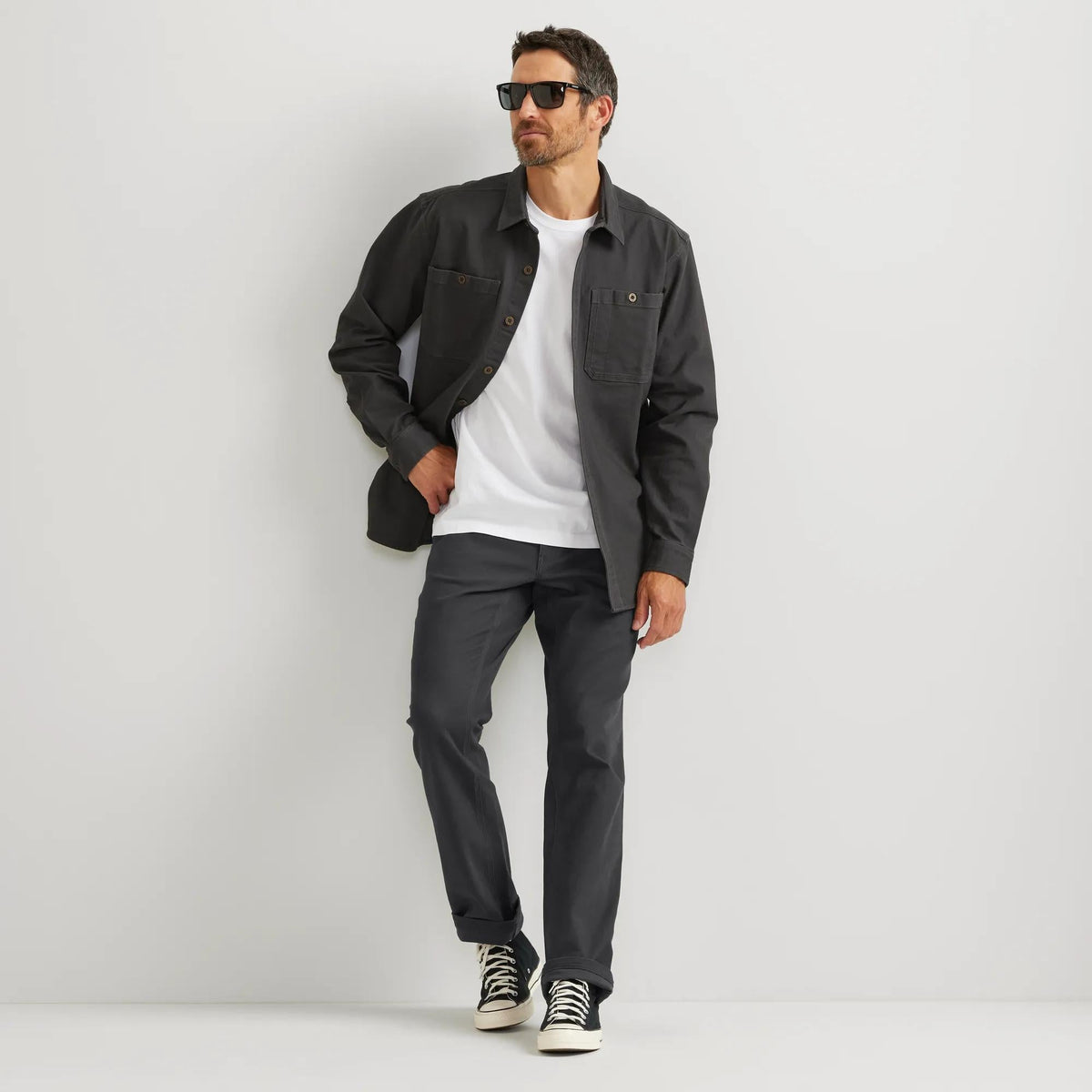Men's Mountain Flex Classic Fit Canvas 5-Pocket Pants