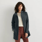 Women's Cloud Cap Waterproof Stretch Hooded Rain Parka