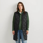 Women's Shaw Long Down Vest - Black