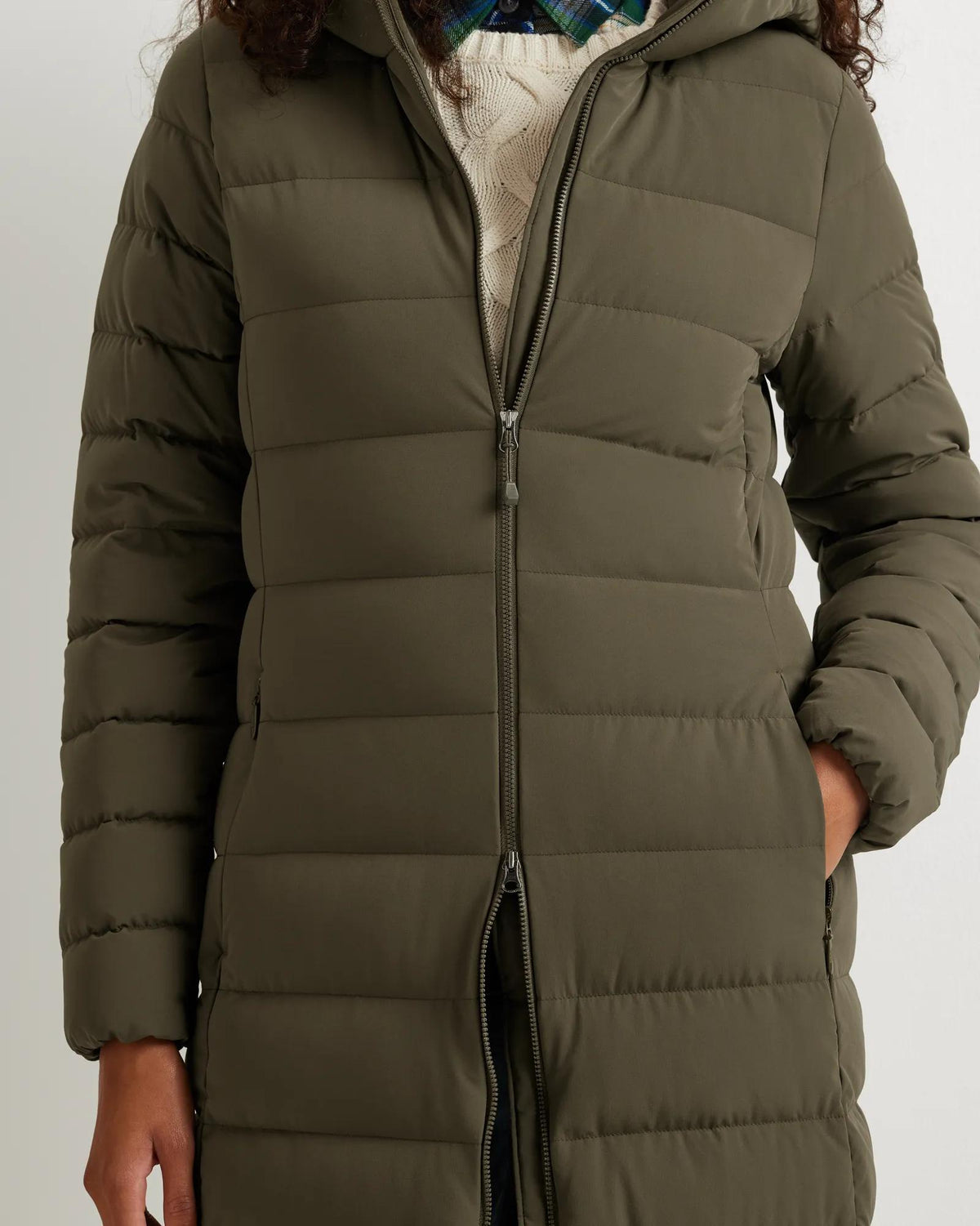 Women's EB Stretch Down Hooded Duffle Coat