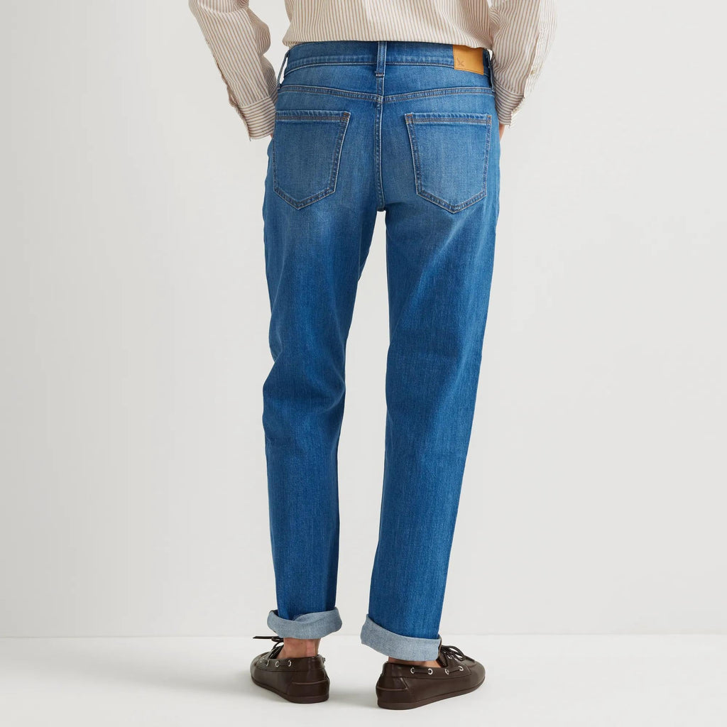 Women's Boyfriend Mid-Rise Slim Fit Jeans