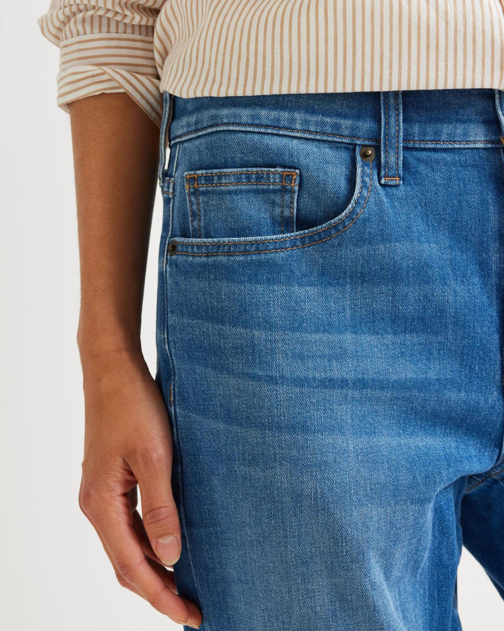Women's Boyfriend Mid-Rise Slim Fit Jeans