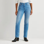 Women's Venture Stretch High-Rise Straight Leg Jeans