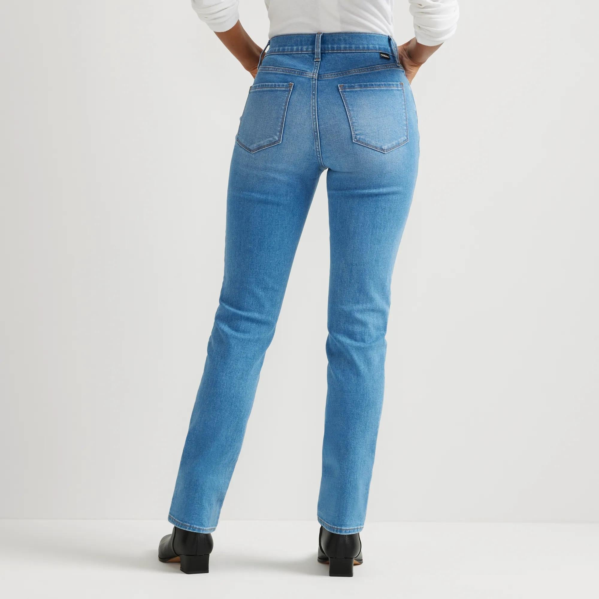 Women's Venture Stretch High-Rise Straight Leg Jeans