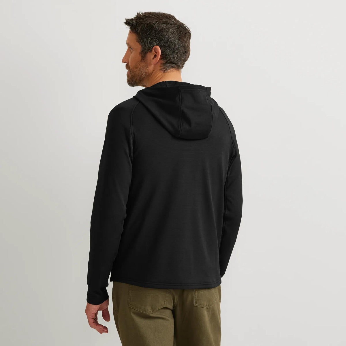 Men's High Route Grid Fleece-Lined Full-Zip Hoodie