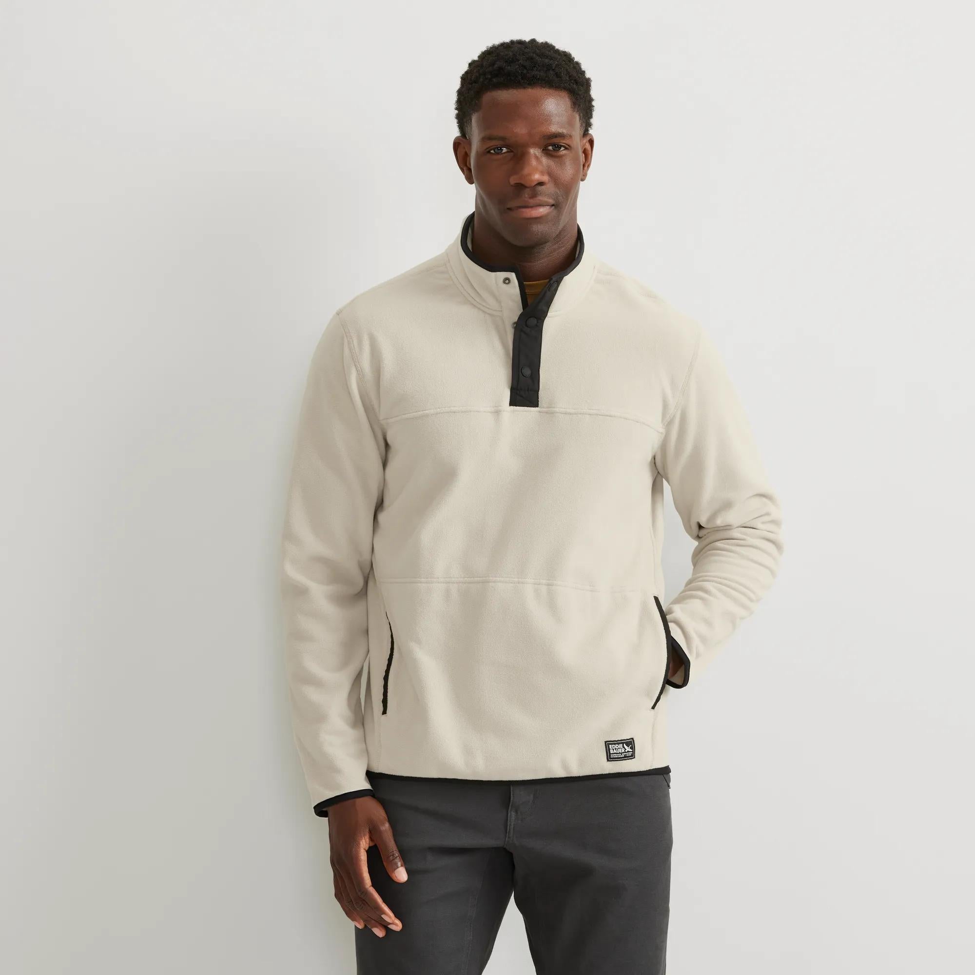 Men's Chutes Fleece Snap Mock Pullover