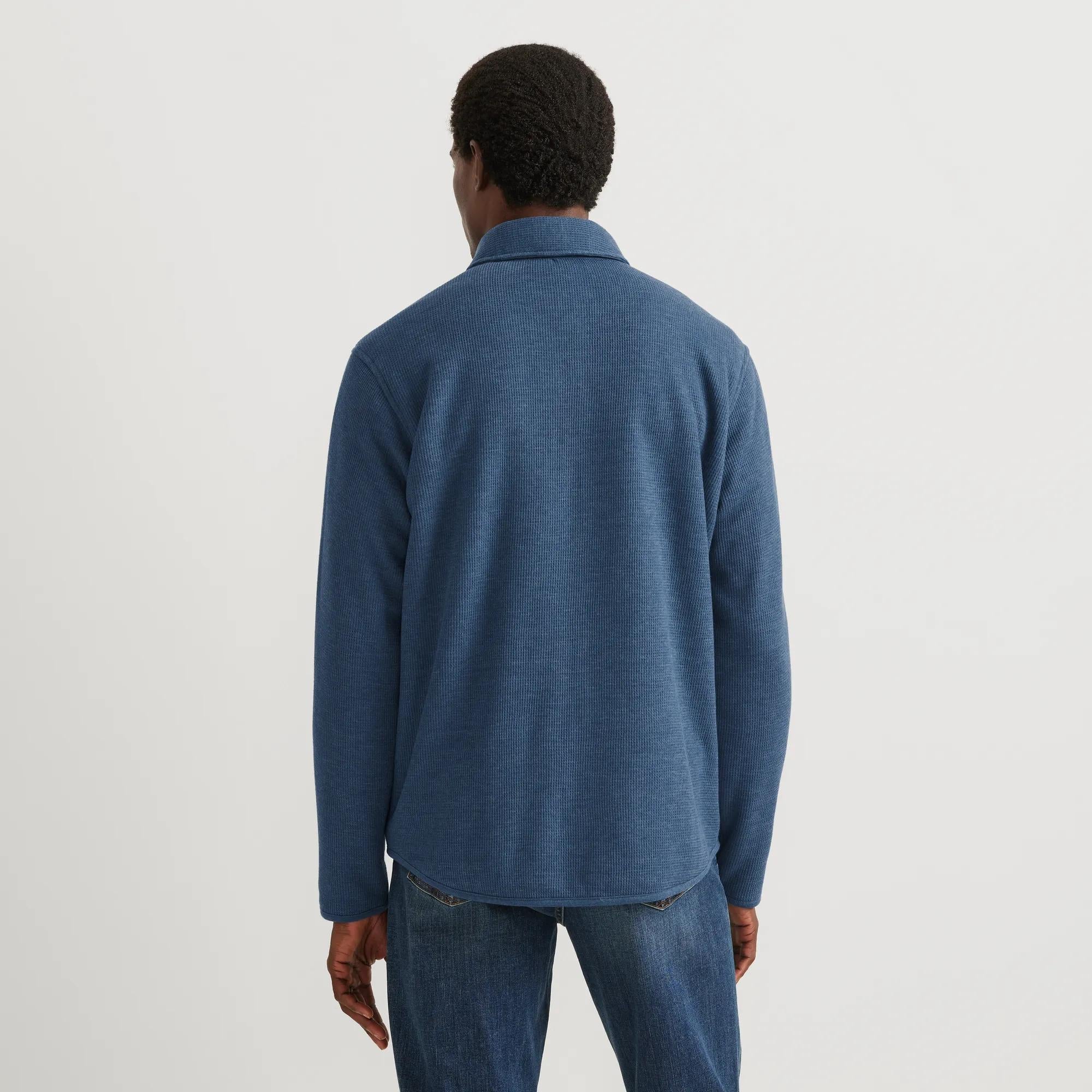 Men's Faux Shearling-Lined Thermal Shirt