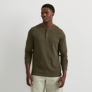 Men's Eddie's Favorite Ultrasoft Thermal Henley - Dk Fatigue