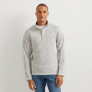 Men's Radiator Fleece 2.0 Snap Mock Pullover - Lt Gray
