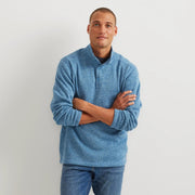 Men's Radiator Fleece 2.0 Snap Mock Pullover - Tile Blue