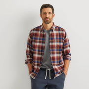 Men's Eddie's Favorite Classic Fit Flannel - Pattern - Mineral Red
