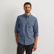 Men's Voyager Flex Long-Sleeve Shirt - Navy