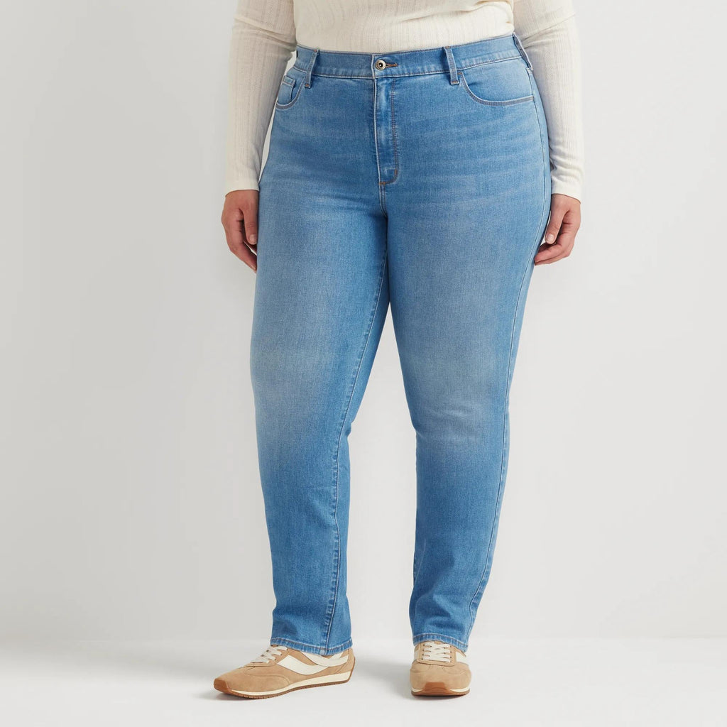 Women's Venture Stretch High-Rise Straight Leg Jeans