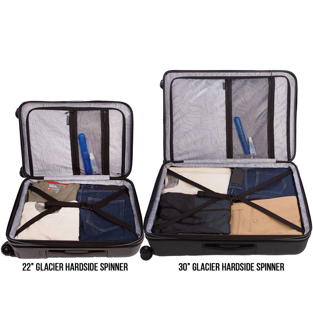 2 Pc Set Glacier Hardside Spinner (30 And 22)