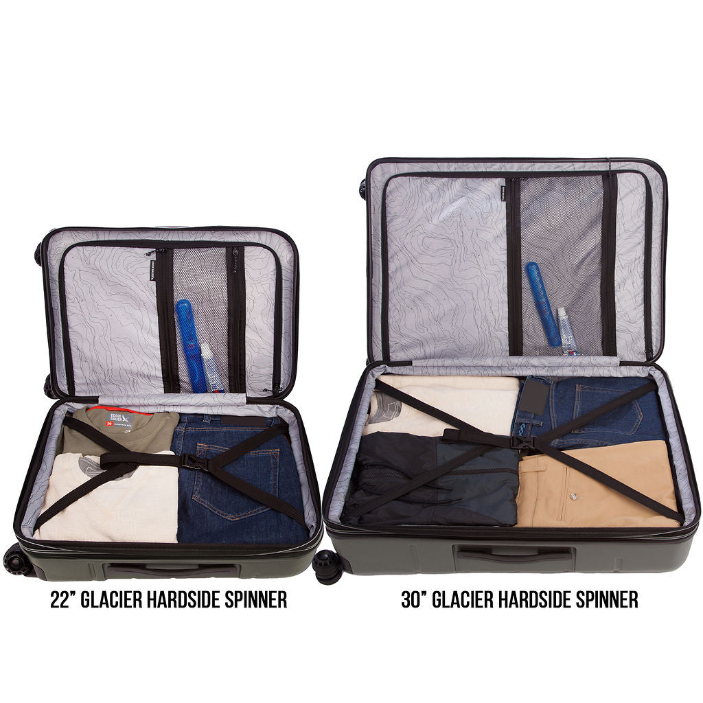 2 Pc Set Glacier Hardside Spinner (30 And 22)