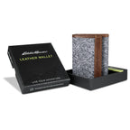 Pioneer Leather And Printed Cotton Canvas Trifold Wallet
