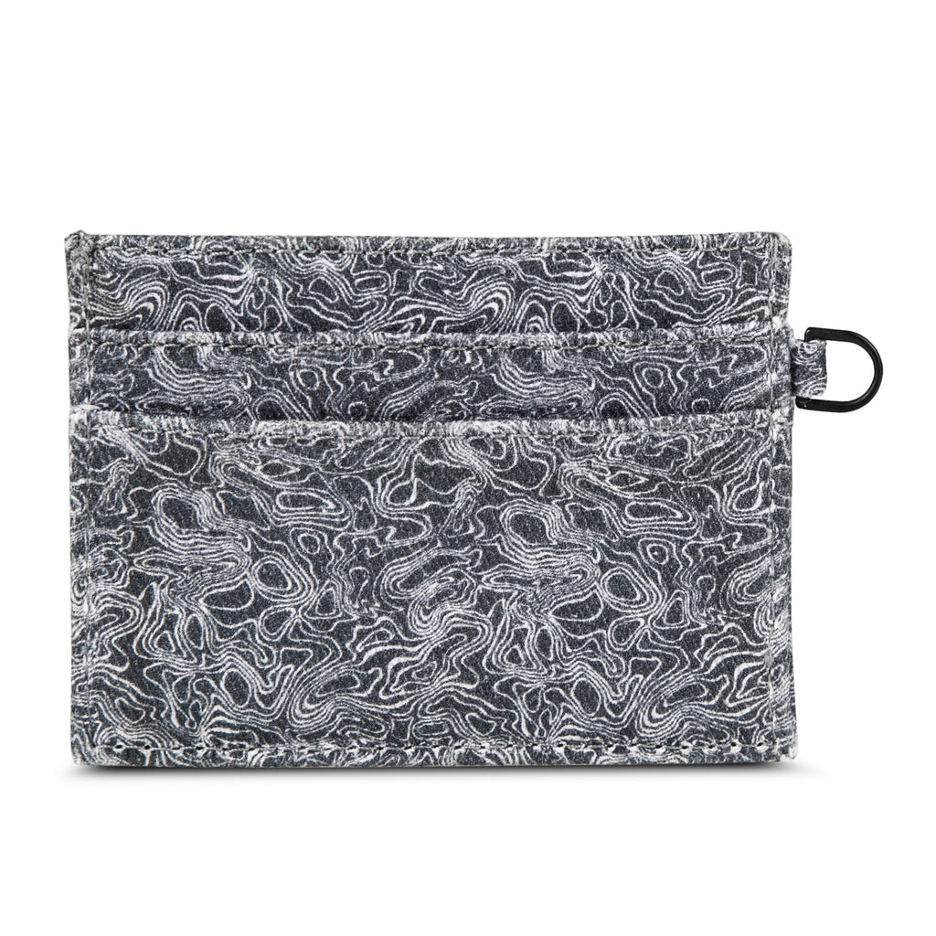 Pioneer Leather And Printed Cotton Canvas Card Case