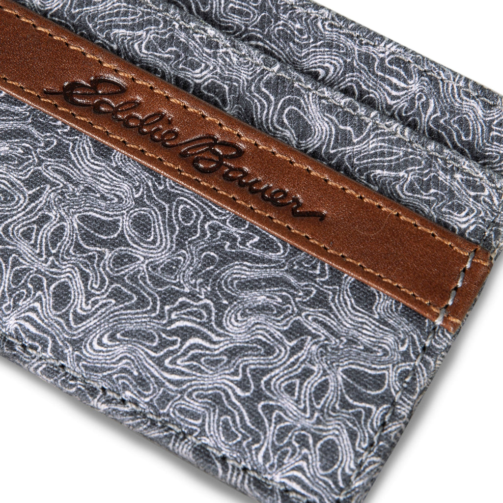 Pioneer Leather And Printed Cotton Canvas Card Case