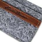 Pioneer Leather And Printed Cotton Canvas Card Case