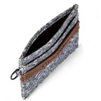 Pioneer Leather And Printed Cotton Canvas Card Case
