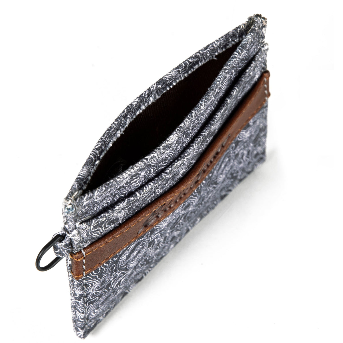 Pioneer Leather And Printed Cotton Canvas Card Case