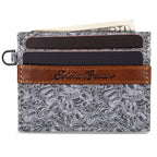 Pioneer Leather And Printed Cotton Canvas Card Case