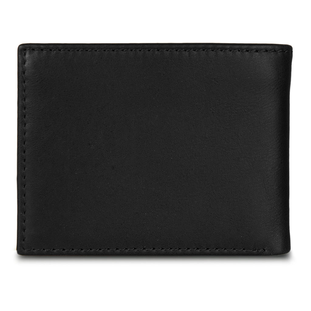 EB Signature Logo Leather Flip Id Bifold Wallet