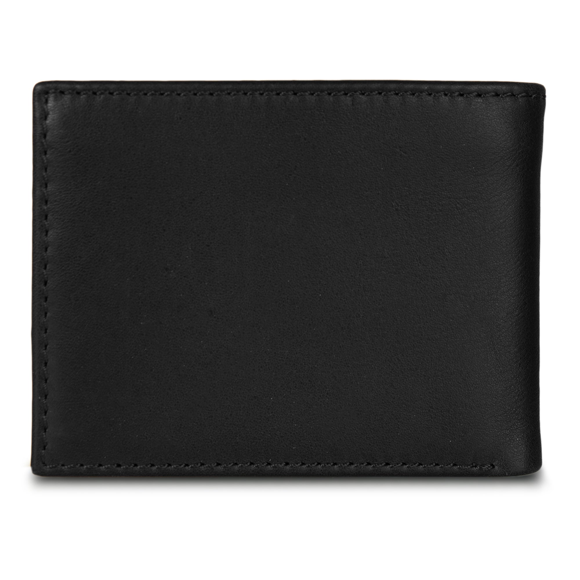 EB Signature Logo Leather Flip Id Bifold Wallet