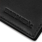 EB Signature Logo Leather Flip Id Bifold Wallet