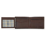EB Signature Logo Leather Flip Id Bifold Wallet
