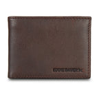 EB Signature Logo Leather Flip Id Bifold Wallet