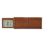 EB Signature Logo Leather Flip Id Bifold Wallet