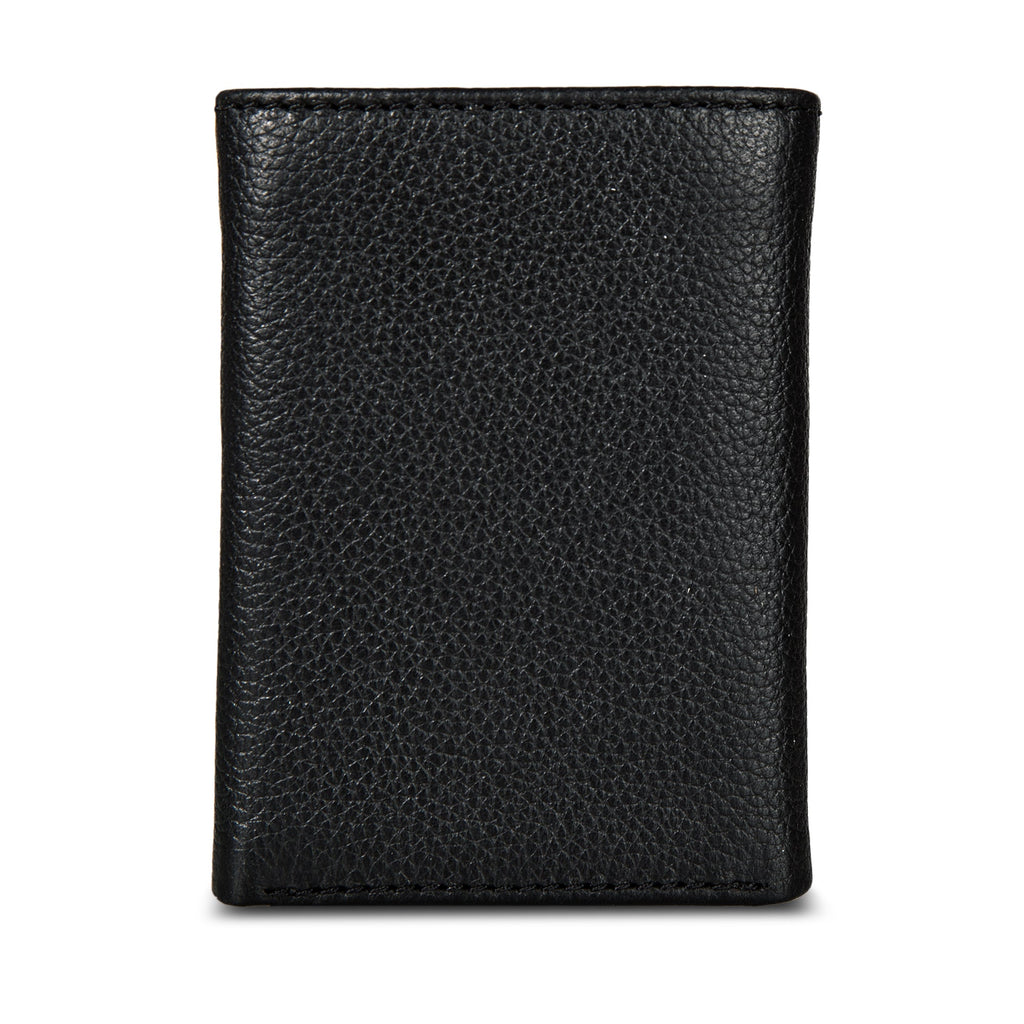 EB Signature Logo Leather Trifold Wallet