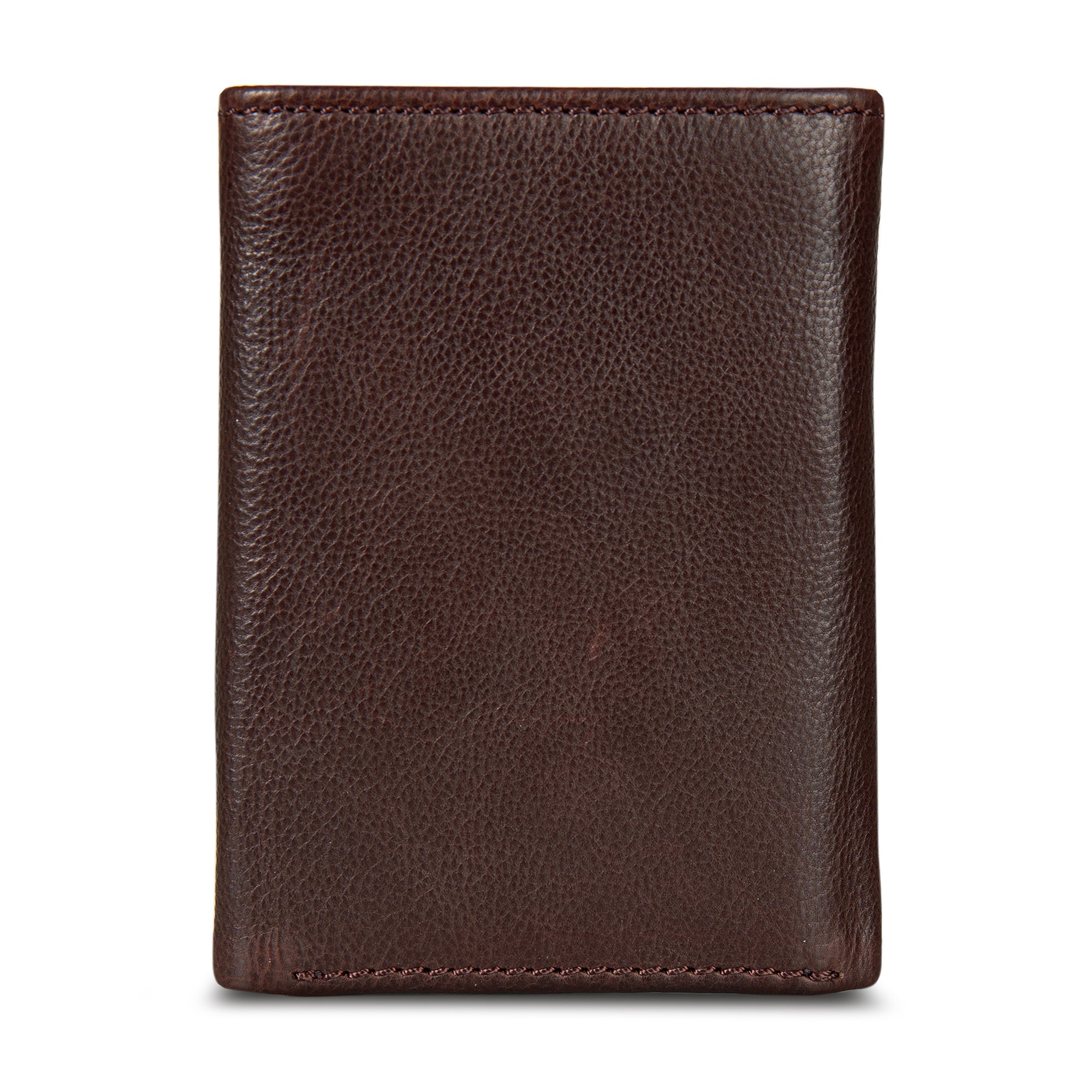 EB Signature Logo Leather Trifold Wallet