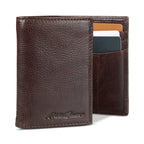 EB Signature Logo Leather Trifold Wallet