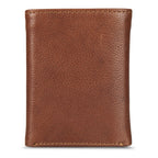 EB Signature Logo Leather Trifold Wallet