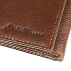 EB Signature Logo Leather Trifold Wallet