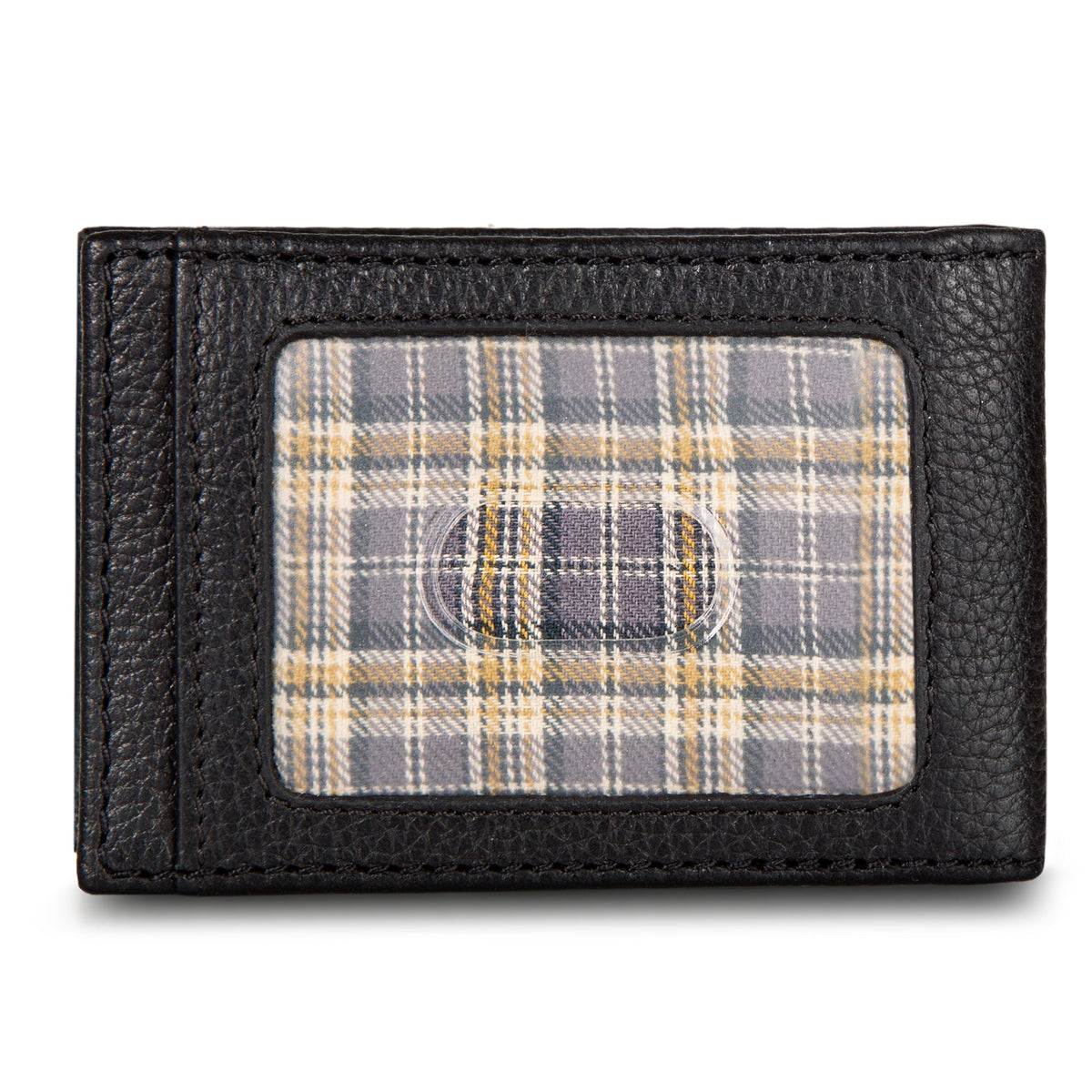 EB Signature Logo Leather Bifold With Money Clip Wallet