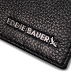 EB Signature Logo Leather Bifold With Money Clip Wallet