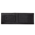 EB Signature Logo Leather Bifold With Money Clip Wallet