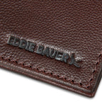 EB Signature Logo Leather Bifold With Money Clip Wallet