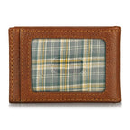 EB Signature Logo Leather Bifold With Money Clip Wallet